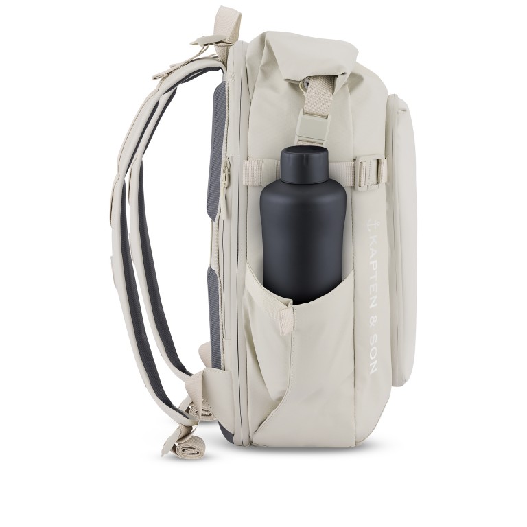 Rucksack Lisbon Sandstone, Farbe: beige, Marke: Kapten & Son, EAN: 4251145252663, Abmessungen in cm: 33x45x21, Bild 4 von 12