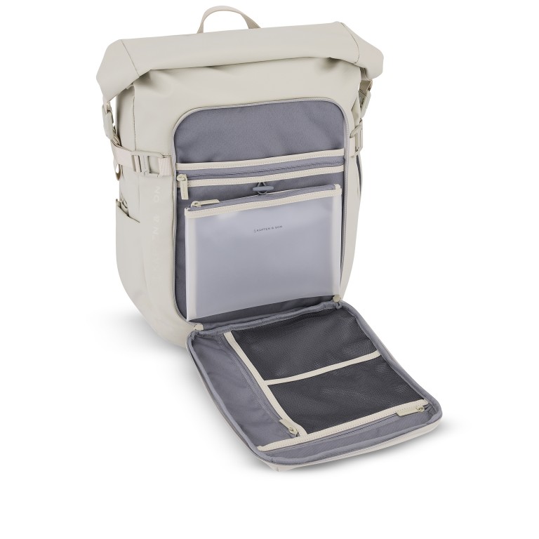 Rucksack Lisbon Sandstone, Farbe: beige, Marke: Kapten & Son, EAN: 4251145252663, Abmessungen in cm: 33x45x21, Bild 9 von 12