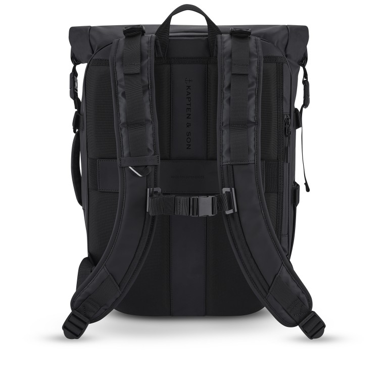 Rucksack Lisbon All Black, Farbe: schwarz, Marke: Kapten & Son, EAN: 4251145252656, Abmessungen in cm: 33x45x21, Bild 5 von 12
