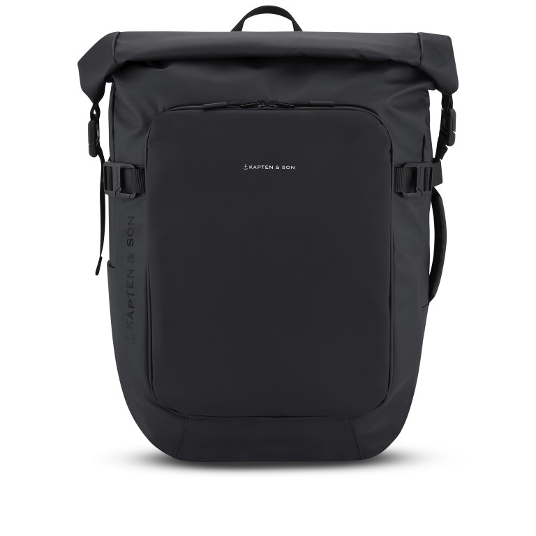 Rucksack Lisbon All Black, Farbe: schwarz, Marke: Kapten & Son, EAN: 4251145252656, Abmessungen in cm: 33x45x21, Bild 1 von 12
