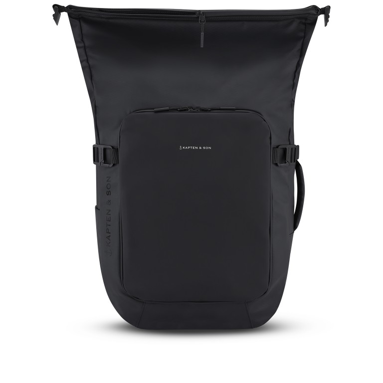 Rucksack Lisbon All Black, Farbe: schwarz, Marke: Kapten & Son, EAN: 4251145252656, Abmessungen in cm: 33x45x21, Bild 2 von 12