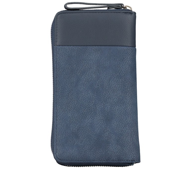 Geldbörse Eva Wallet EV2 Nubuk Blue, Farbe: blau/petrol, Marke: Zwei, EAN: 4250257933729, Abmessungen in cm: 19x11x3, Bild 3 von 4