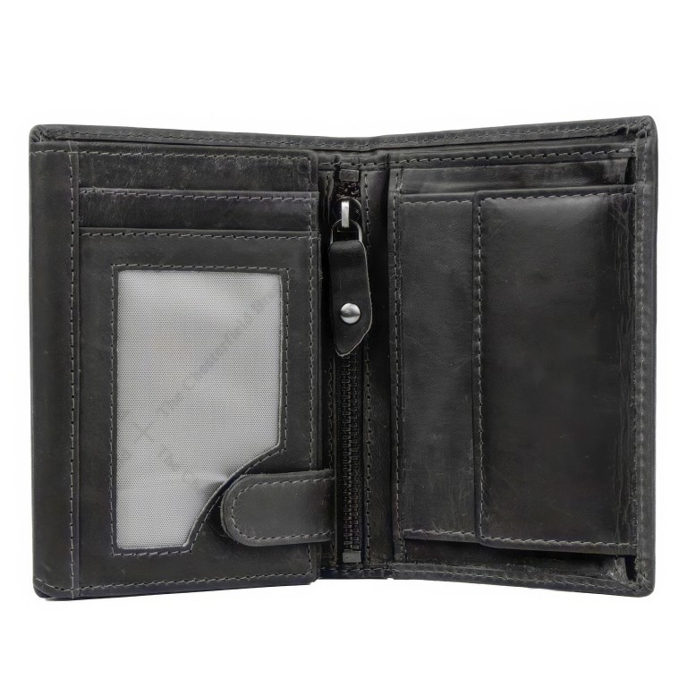 Geldbörse Hazel mit RFID-Schutz Black, Farbe: schwarz, Marke: The Chesterfield Brand, EAN: 8719241028767, Abmessungen in cm: 9x13x1, Bild 4 von 5