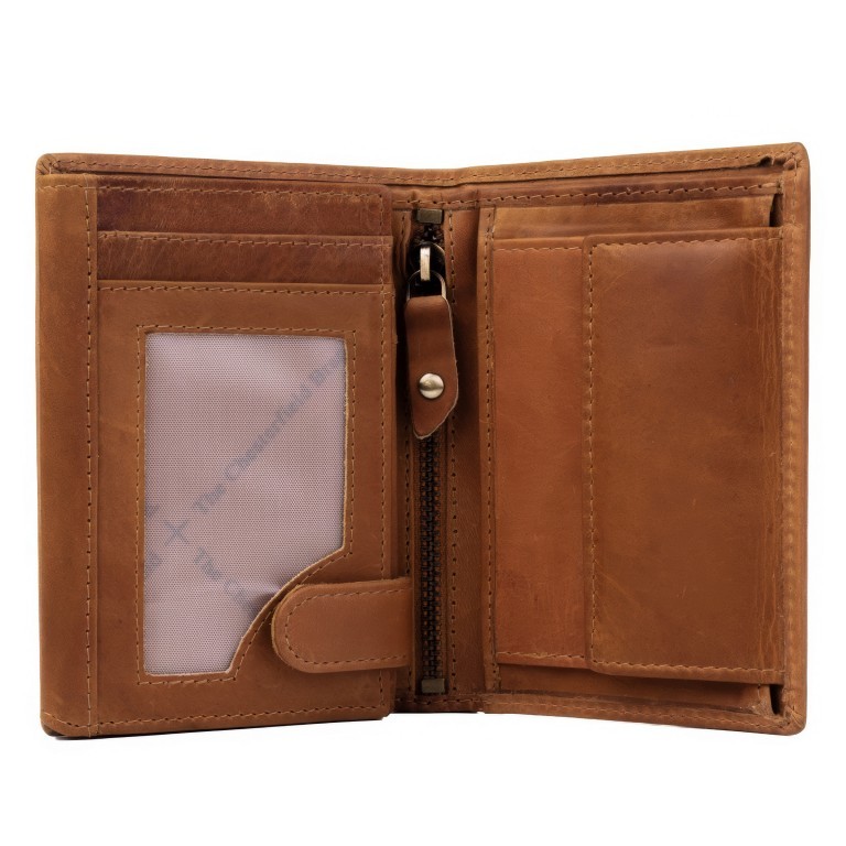 Geldbörse Hazel mit RFID-Schutz Cognac, Farbe: cognac, Marke: The Chesterfield Brand, EAN: 8719241028781, Abmessungen in cm: 9x13x1, Bild 4 von 5