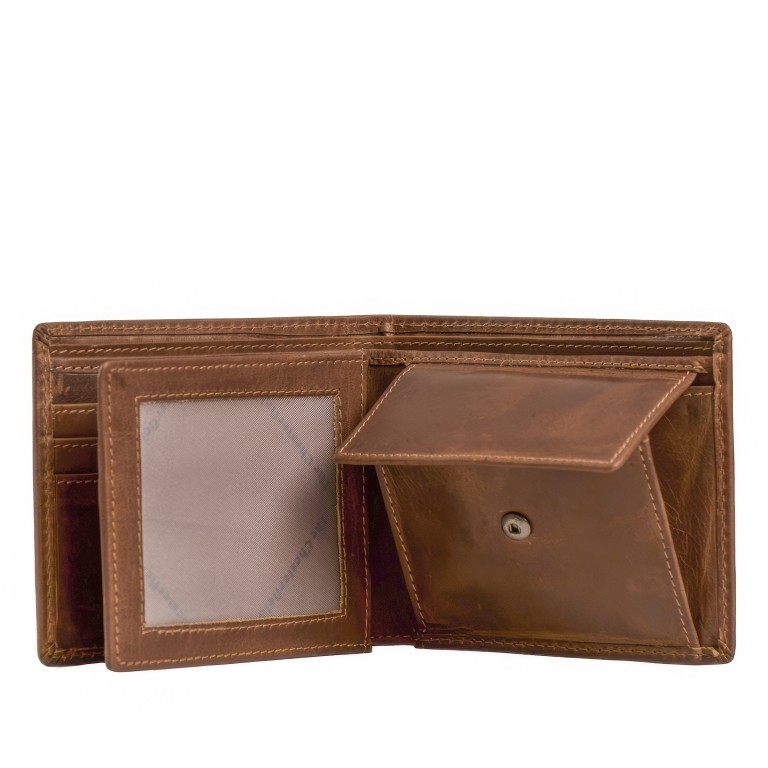 Geldbörse Ralph mit RFID-Schutz Cognac, Farbe: cognac, Marke: The Chesterfield Brand, EAN: 8719241028934, Abmessungen in cm: 11x9.2x1.5, Bild 4 von 5