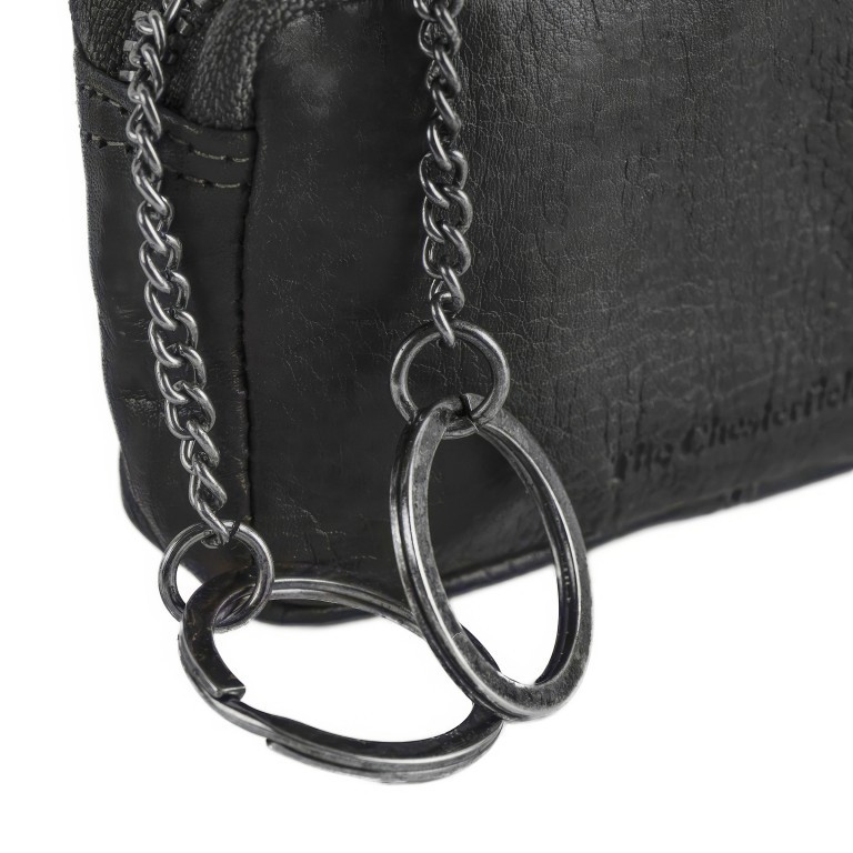 Schlüsseletui Corey Black, Farbe: schwarz, Marke: The Chesterfield Brand, EAN: 8719241046327, Abmessungen in cm: 12x7x2.5, Bild 5 von 5