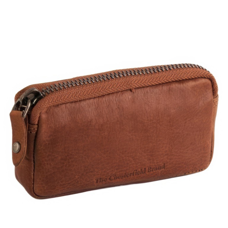 Schlüsseletui Corey Cognac, Farbe: cognac, Marke: The Chesterfield Brand, EAN: 8719241046389, Abmessungen in cm: 12x7x2.5, Bild 1 von 5