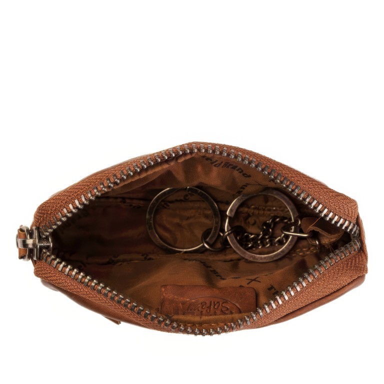 Schlüsseletui Corey Cognac, Farbe: cognac, Marke: The Chesterfield Brand, EAN: 8719241046389, Abmessungen in cm: 12x7x2.5, Bild 4 von 5