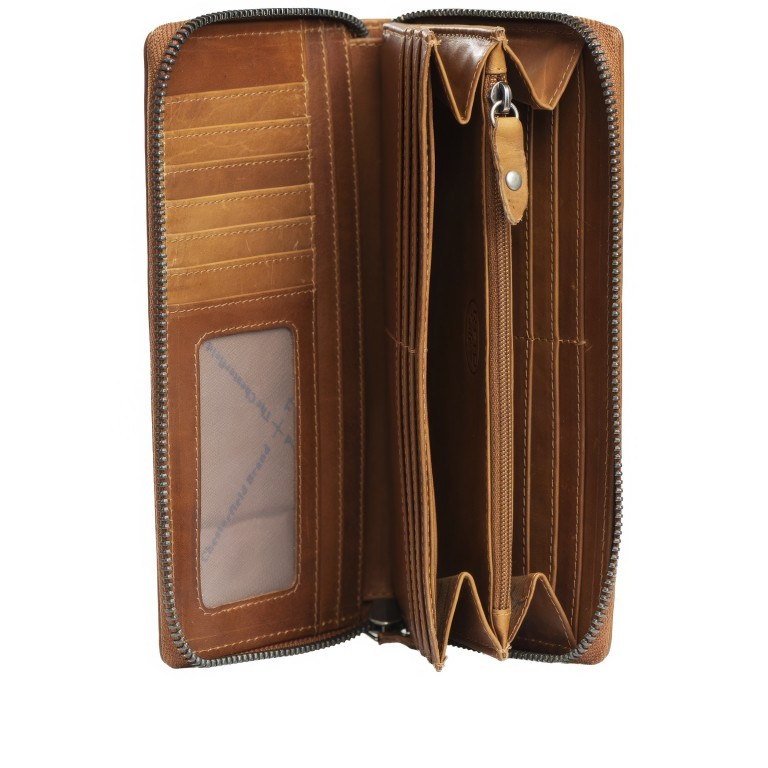Geldbörse Halle mit RFID-Schutz Cognac, Farbe: cognac, Marke: The Chesterfield Brand, EAN: 8719241065021, Abmessungen in cm: 19x10.5x2.5, Bild 4 von 6