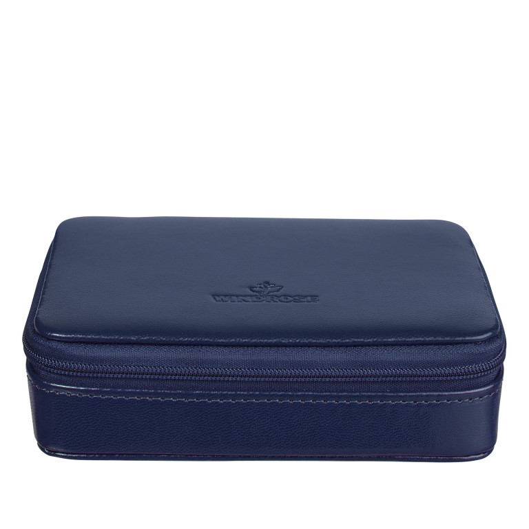Schmuckkästchen merino Charmbox klein Dunkelblau, Farbe: blau/petrol, Marke: Windrose, EAN: 4031604015295, Abmessungen in cm: 14x4x10, Bild 2 von 2