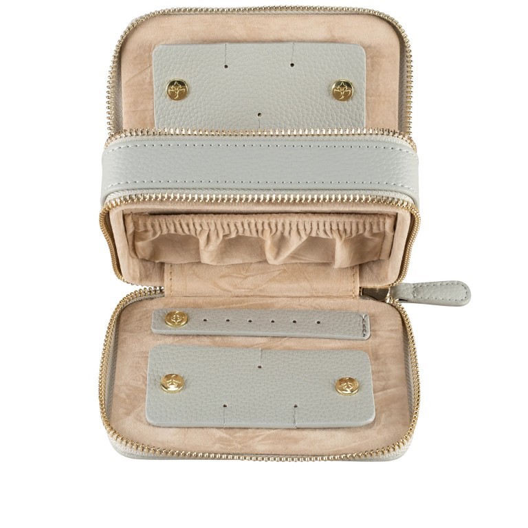 Schmucketui Aurora S Hellgrau, Farbe: grau, Marke: Windrose, EAN: 4006047397079, Abmessungen in cm: 13x5x9.5, Bild 2 von 3