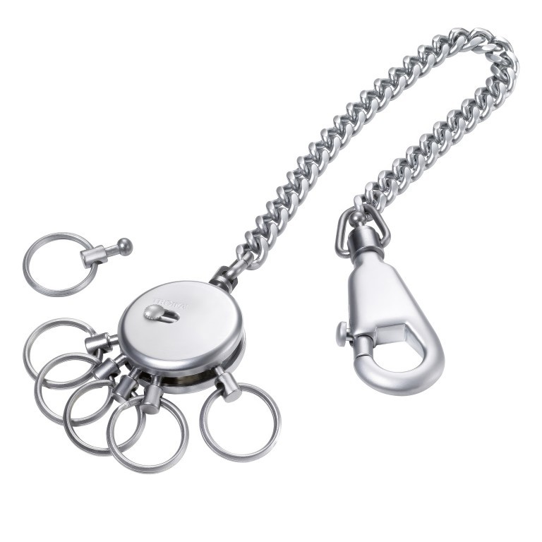 Schlüsselanhänger Patent Chain mit Kette Silber, Farbe: metallic, Marke: Troika, EAN: 4024023117114, Abmessungen in cm: 2.5x13x0.9, Bild 3 von 6