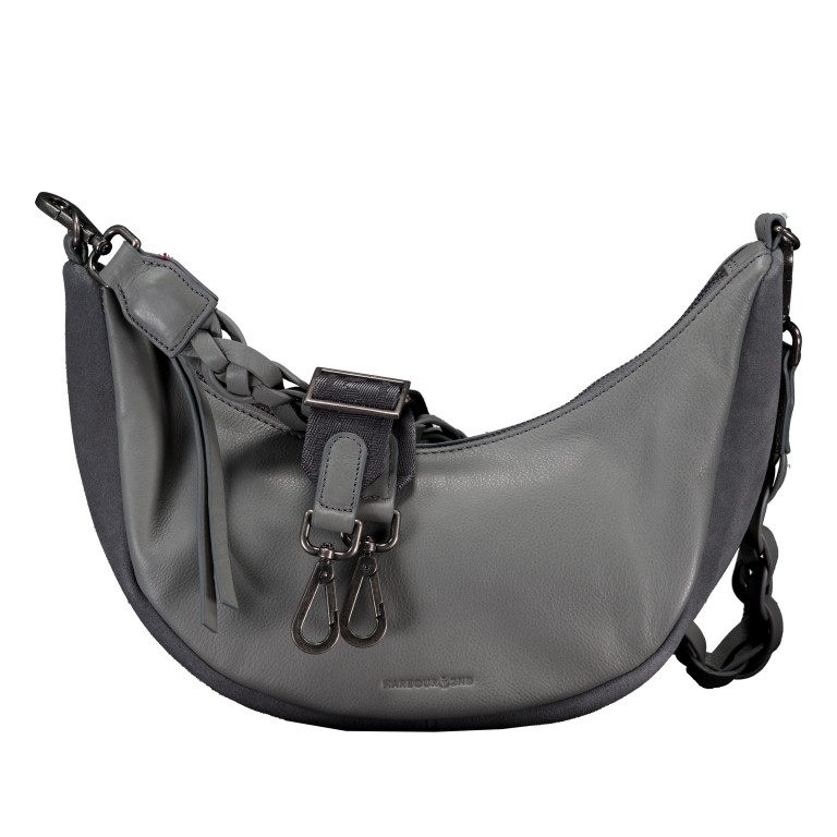 Beuteltasche Just-Pure Calista JP-13337 Dolphin Grey, Farbe: grau, Marke: Harbour 2nd, EAN: 4046478084599, Abmessungen in cm: 30x22x9, Bild 1 von 7