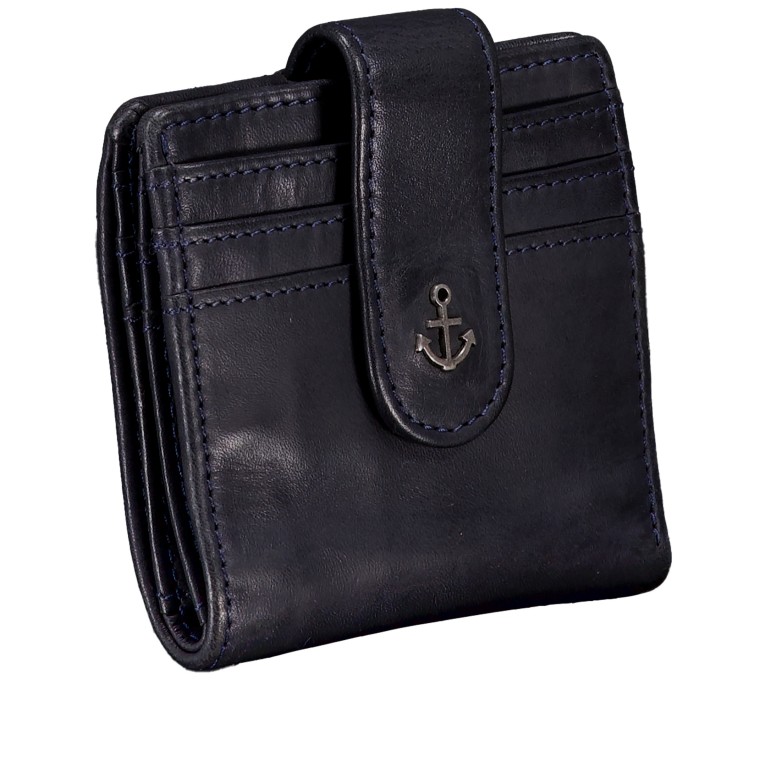 Geldbörse Anchor-Love Sina SL-14495 Midnight Navy, Farbe: blau/petrol, Marke: Harbour 2nd, EAN: 4046478082885, Abmessungen in cm: 10x9x2, Bild 2 von 4