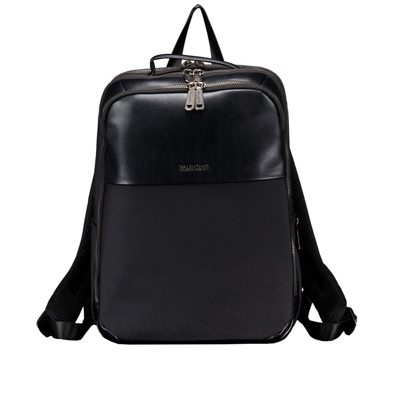 Rucksack Finix mit Laptopfach 13" Nero, Farbe: schwarz, Marke: Valentino Bags, EAN: 8054942656018, Abmessungen in cm: 30x39x17, Bild 1 von 6
