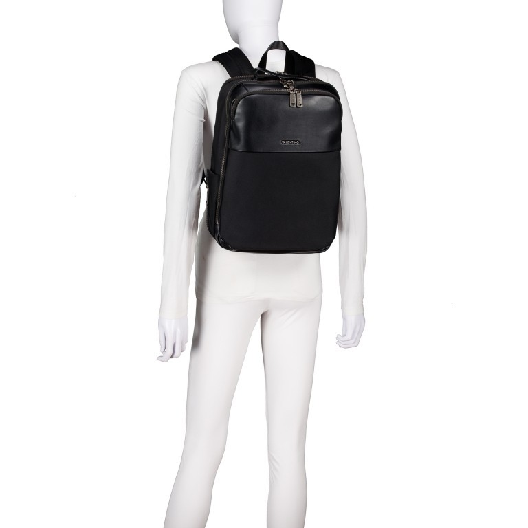 Rucksack Finix mit Laptopfach 13" Nero, Farbe: schwarz, Marke: Valentino Bags, EAN: 8054942656018, Abmessungen in cm: 30x39x17, Bild 5 von 6