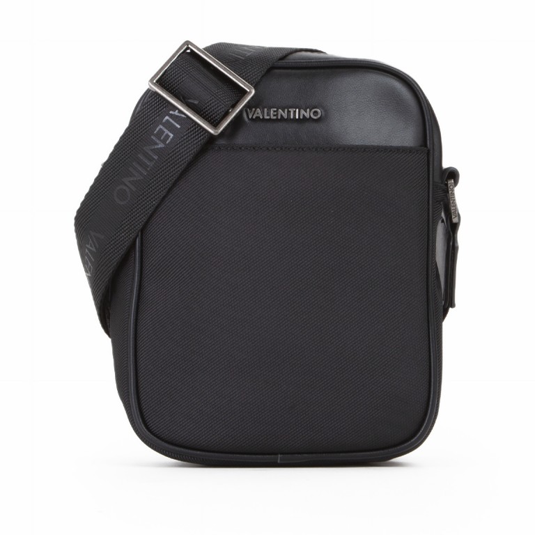 Umhängetasche Finix Nero, Farbe: schwarz, Marke: Valentino Bags, EAN: 8054942656087, Abmessungen in cm: 16.5x21x6.5, Bild 1 von 6