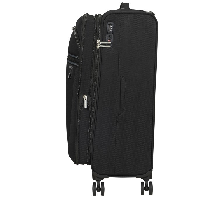 Koffer Aerospin Spinner 69 Expandable Black, Farbe: schwarz, Marke: American Tourister, EAN: 5400520304018, Abmessungen in cm: 43.5x69x27, Bild 4 von 15