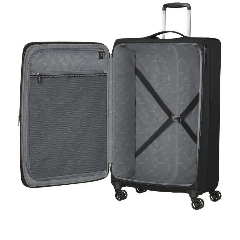 Koffer Aerospin Spinner 80 Expandable Black, Farbe: schwarz, Marke: American Tourister, EAN: 5400520304247, Abmessungen in cm: 46x80x27, Bild 8 von 15