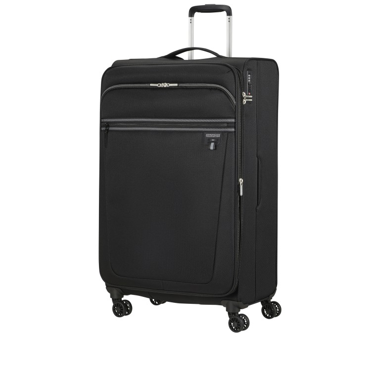 Koffer Aerospin Spinner 80 Expandable Black, Farbe: schwarz, Marke: American Tourister, EAN: 5400520304247, Abmessungen in cm: 46x80x27, Bild 7 von 15