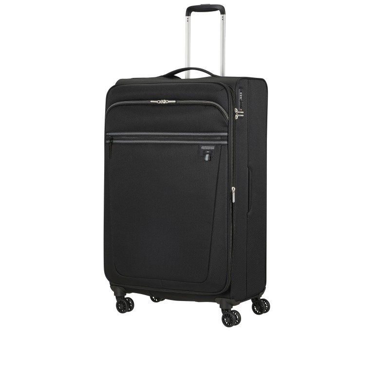 Koffer Aerospin Spinner 80 Expandable Black, Farbe: schwarz, Marke: American Tourister, EAN: 5400520304247, Abmessungen in cm: 46x80x27, Bild 2 von 15