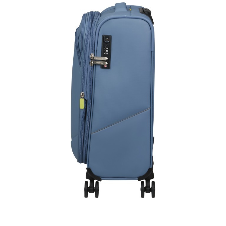 Koffer Summerride Spinner 55 Expandable Coronet Blue, Farbe: blau/petrol, Marke: American Tourister, EAN: 5400520308665, Abmessungen in cm: 40x55x20, Bild 3 von 11
