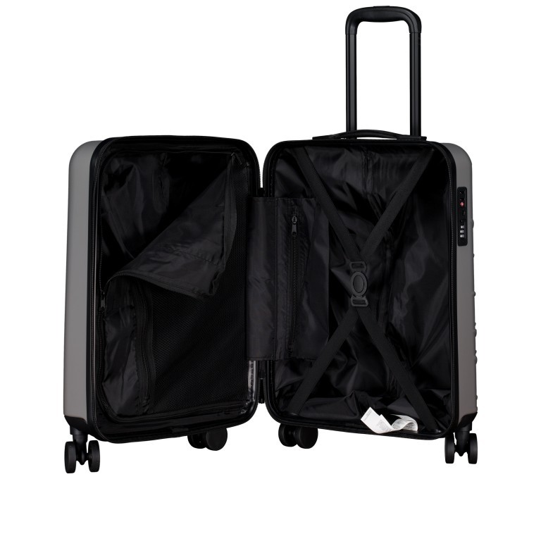 Koffer Mars IATA-Maß 55 cm Silver, Farbe: metallic, Marke: Valentino Bags, EAN: 8054942527271, Abmessungen in cm: 40x55x20, Bild 8 von 9