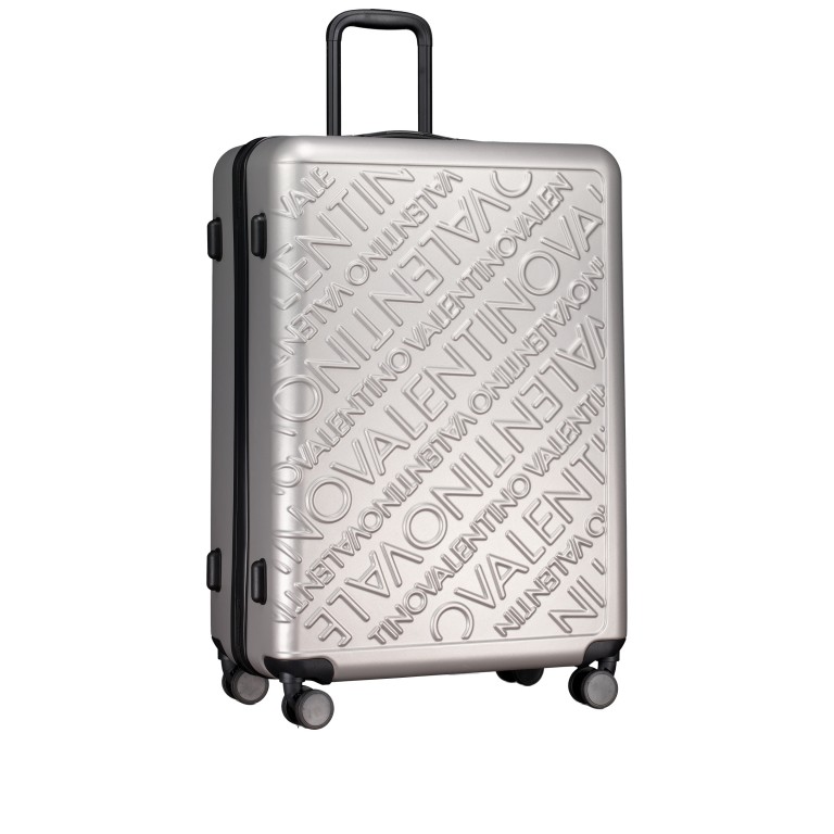 Koffer Mars 76 cm Silver, Farbe: metallic, Marke: Valentino Bags, EAN: 8054942527455, Abmessungen in cm: 53x76x28.5, Bild 2 von 7