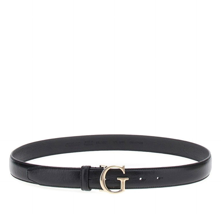 Gürtel individuell kürzbar Bundweite 95 CM Black, Farbe: schwarz, Marke: Guess, EAN: 7626101572371, Bild 2 von 4
