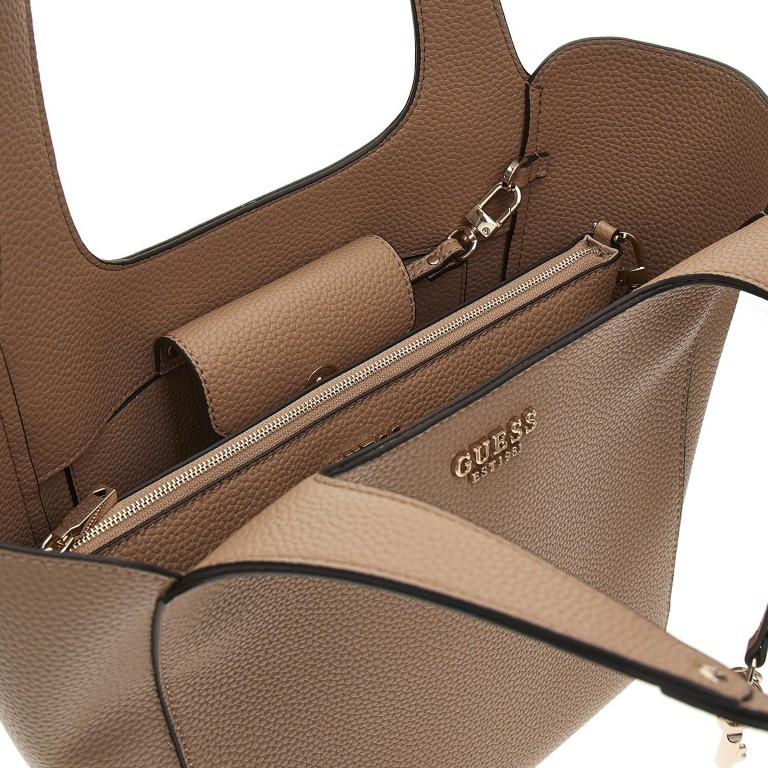 Shopper Helina mit herausnehmbarer Tasche Beige, Farbe: beige, Marke: Guess, EAN: 0190231934394, Abmessungen in cm: 25.5x29x12, Bild 7 von 7