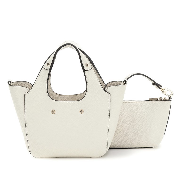 Handtasche Helina mit herausnehmbarer Tasche Bone, Farbe: beige, Marke: Guess, EAN: 0190231934462, Abmessungen in cm: 16.5x16.5x8.8, Bild 3 von 9