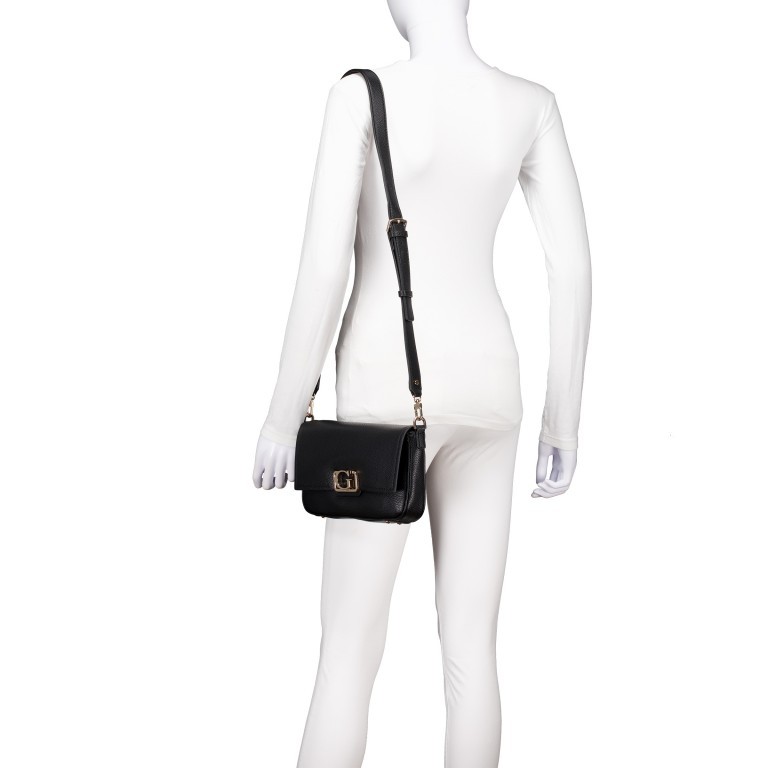 Umhängetasche Circe Black, Farbe: schwarz, Marke: Guess, EAN: 0190231932420, Abmessungen in cm: 26.5x14x4, Bild 6 von 8