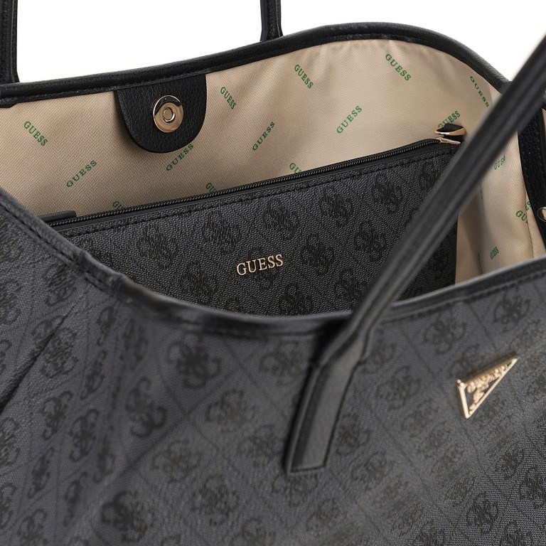 Shopper Eco Victtoria 4G-Logo mit herausnehmbarer Tasche Coal, Farbe: anthrazit, Marke: Guess, EAN: 0190231884330, Abmessungen in cm: 42x35x20, Bild 8 von 8