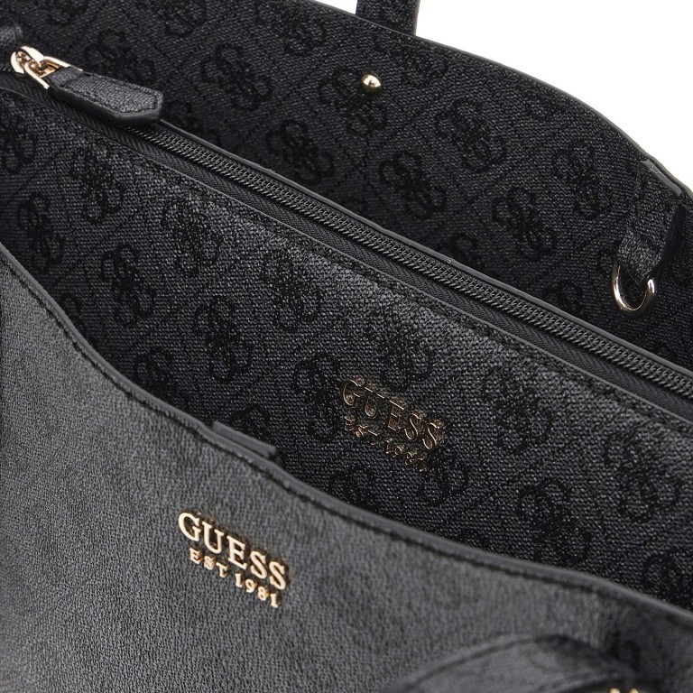 Shopper Brenton 4G-Logo Bag in Bag Coal, Farbe: anthrazit, Marke: Guess, EAN: 0190231950042, Abmessungen in cm: 36x28x13, Bild 6 von 7