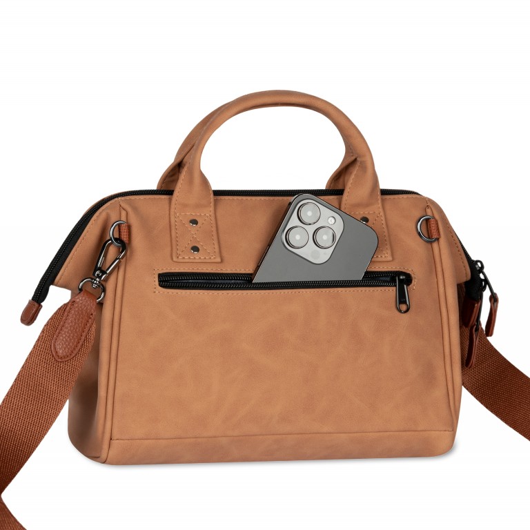 Umhängetasche Crossbody Moscow mit austauschbarer Fronttasche Cognac, Farbe: cognac, Marke: Cabaia, EAN: 3667022013806, Abmessungen in cm: 26x20x11, Bild 2 von 8