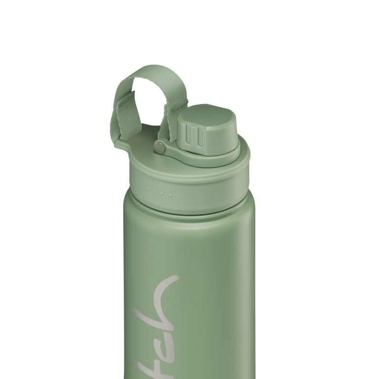 Trinkflasche Edelstahl Nordic Jade Green, Farbe: grün/oliv, Marke: Satch, EAN: 4057081190133, Abmessungen in cm: 7x23.5x7, Bild 2 von 5