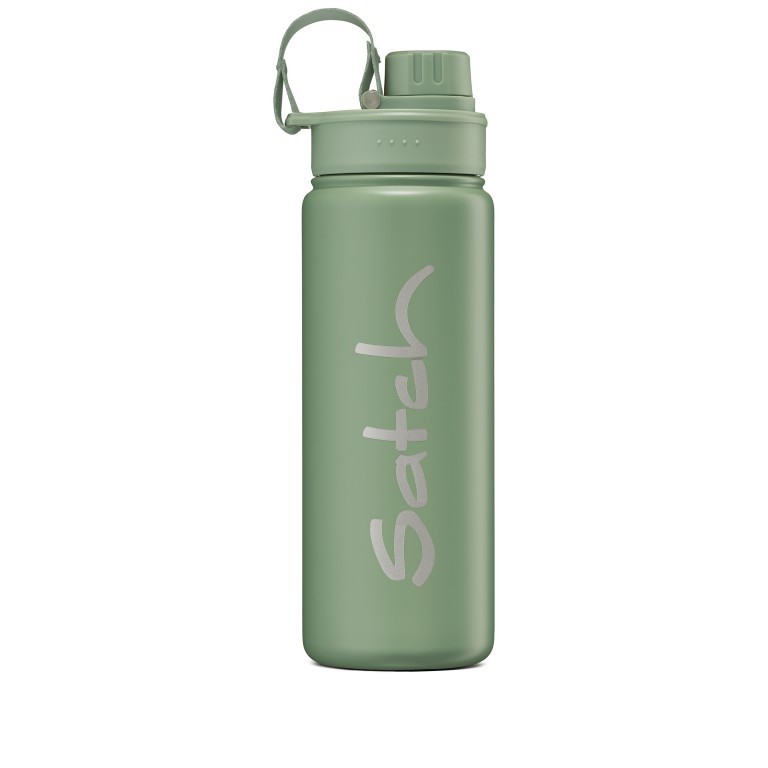Trinkflasche Edelstahl Nordic Jade Green, Farbe: grün/oliv, Marke: Satch, EAN: 4057081190133, Abmessungen in cm: 7x23.5x7, Bild 1 von 5