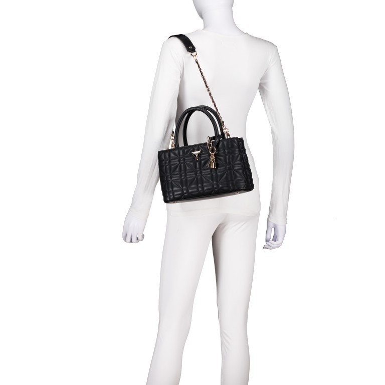 Handtasche Edita Black, Farbe: schwarz, Marke: Guess, EAN: 0190231936244, Abmessungen in cm: 27.5x16.5x10, Bild 5 von 6