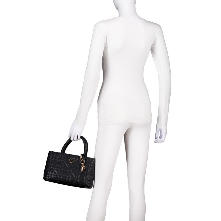 Handtasche Edita Black, Farbe: schwarz, Marke: Guess, EAN: 0190231936244, Abmessungen in cm: 27.5x16.5x10, Bild 4 von 6