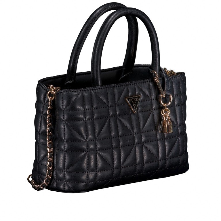 Handtasche Edita Black, Farbe: schwarz, Marke: Guess, EAN: 0190231936244, Abmessungen in cm: 27.5x16.5x10, Bild 2 von 6