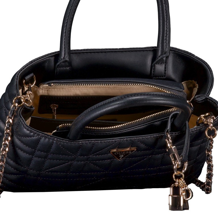 Handtasche Edita Black, Farbe: schwarz, Marke: Guess, EAN: 0190231936244, Abmessungen in cm: 27.5x16.5x10, Bild 6 von 6