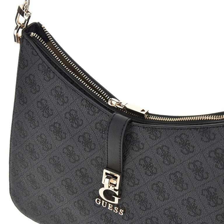 Beuteltasche Zamira 4G-Logo Coal, Farbe: anthrazit, Marke: Guess, EAN: 0190231931942, Abmessungen in cm: 30x26x8, Bild 5 von 5