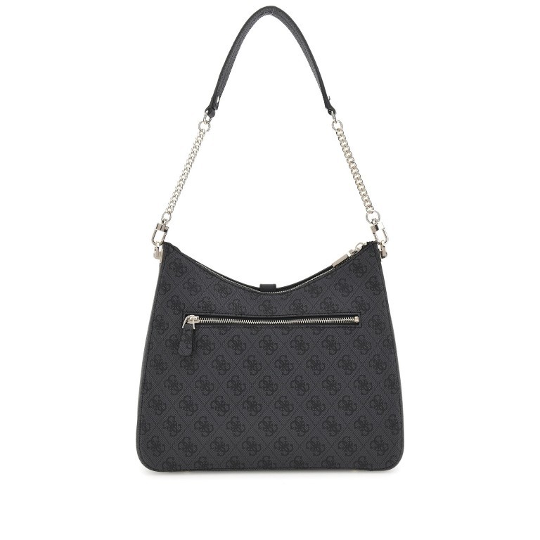 Beuteltasche Zamira 4G-Logo Coal, Farbe: anthrazit, Marke: Guess, EAN: 0190231931942, Abmessungen in cm: 30x26x8, Bild 3 von 5