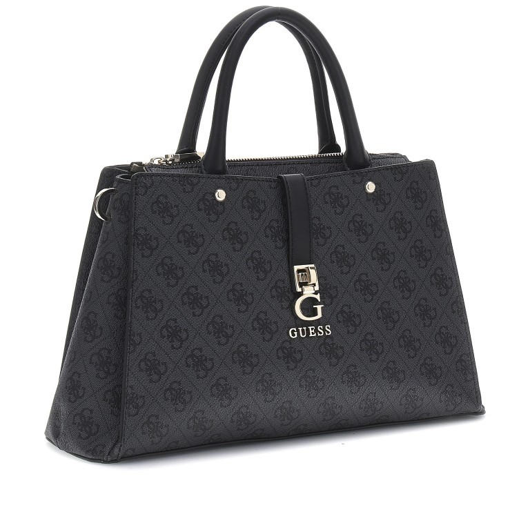 Handtasche Zamira 4G-Logo Coal, Farbe: anthrazit, Marke: Guess, EAN: 0190231931980, Abmessungen in cm: 34x22x11.5, Bild 2 von 7