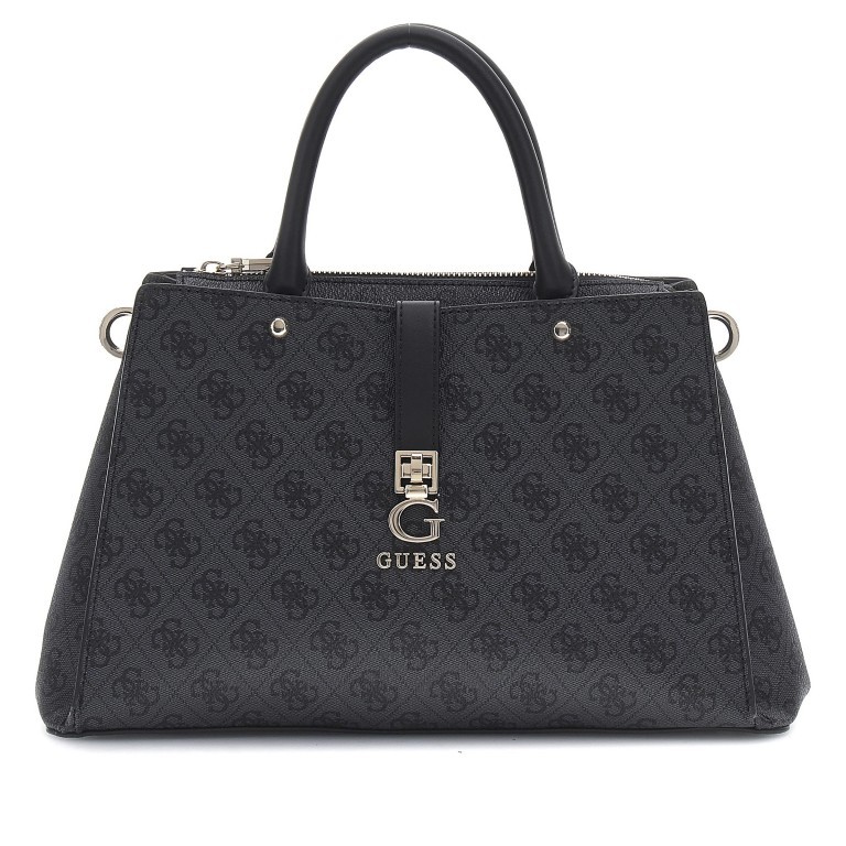 Handtasche Zamira 4G-Logo Coal, Farbe: anthrazit, Marke: Guess, EAN: 0190231931980, Abmessungen in cm: 34x22x11.5, Bild 1 von 7