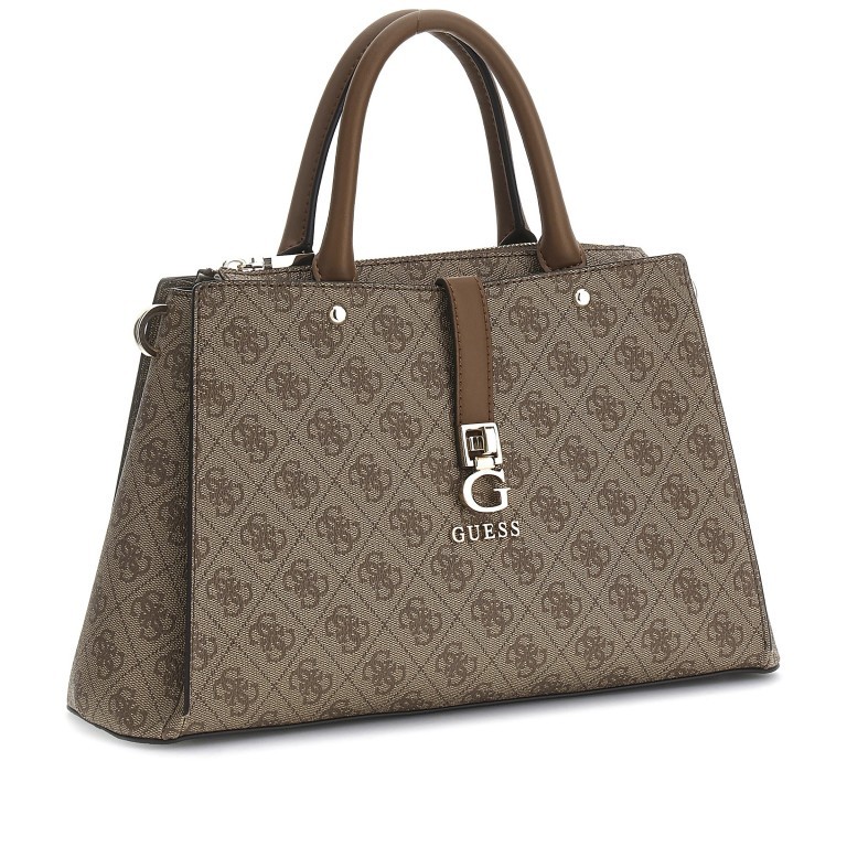Handtasche Zamira 4G-Logo Latte, Farbe: cognac, Marke: Guess, EAN: 0190231932000, Abmessungen in cm: 34x22x11.5, Bild 2 von 7