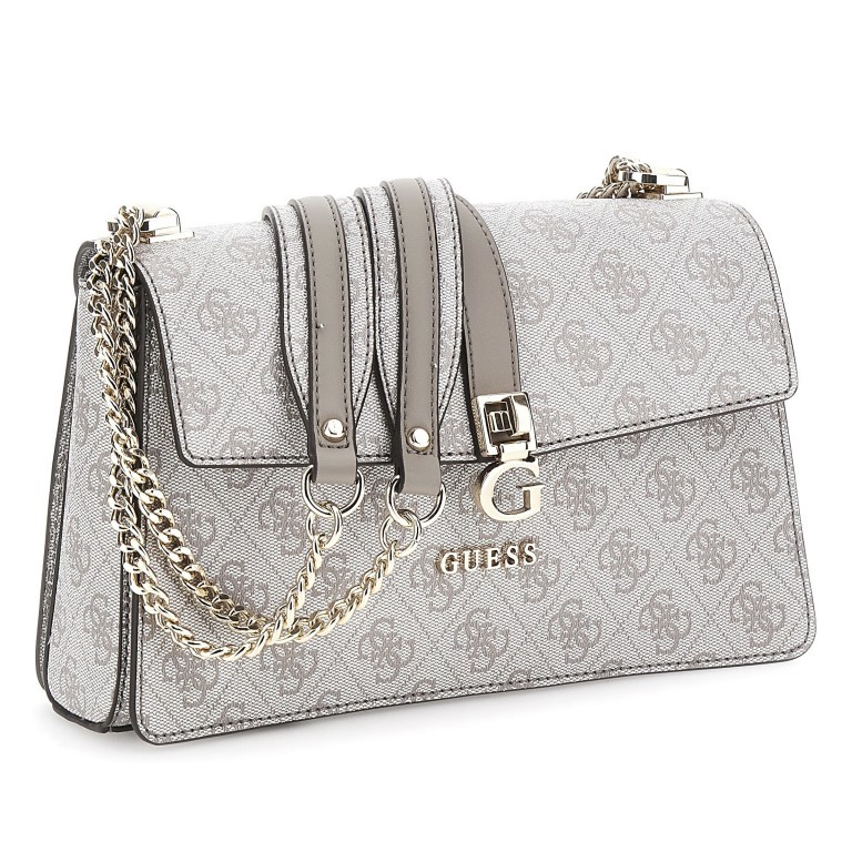 Umhängetasche Zamira 4G-Logo Dark Taupe, Farbe: taupe/khaki, Marke: Guess, EAN: 0190231932192, Abmessungen in cm: 25.5x15.5x7, Bild 2 von 7