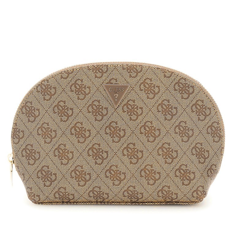 Kosmetiketui Zamira 4G-Logo Latte, Farbe: cognac, Marke: Guess, EAN: 7626741087631, Abmessungen in cm: 22x15x6.5, Bild 1 von 3