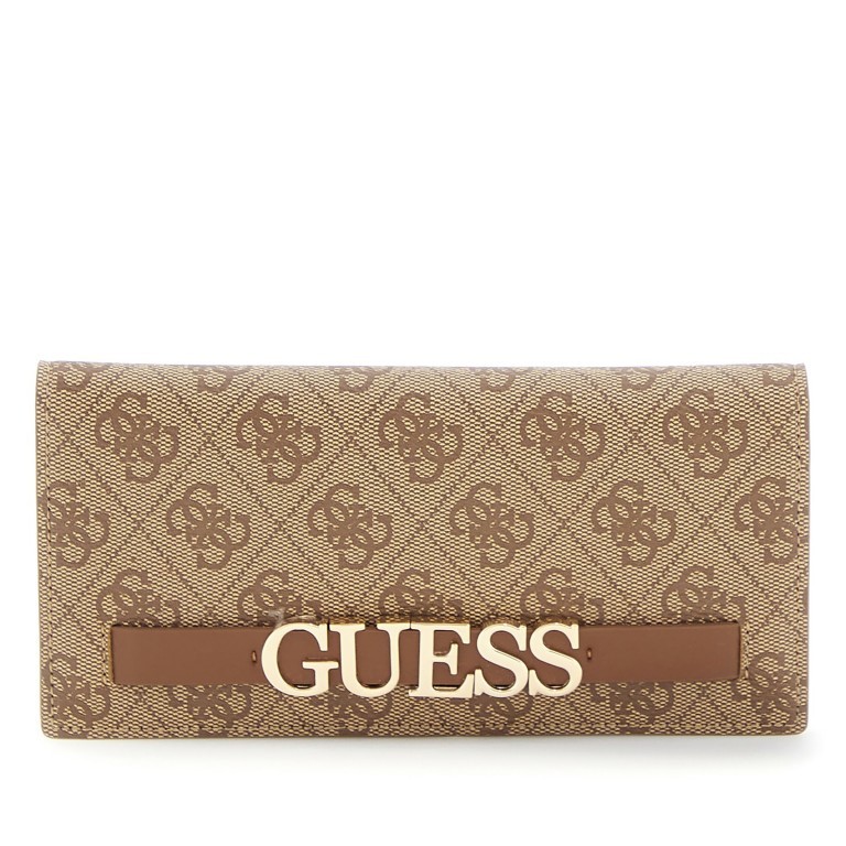 Geldbörse Zamira Latte Multi, Farbe: cognac, Marke: Guess, EAN: 7620837297751, Abmessungen in cm: 19x9x1.5, Bild 1 von 3