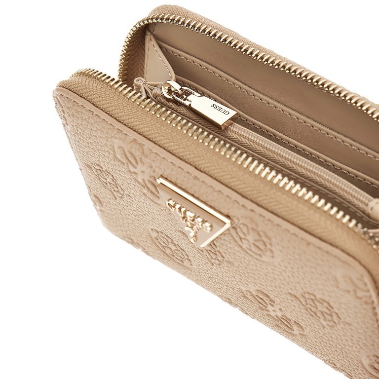 Geldbörse Cresidia 4G-Logo Peony Beige, Farbe: beige, Marke: Guess, EAN: 0190231932642, Abmessungen in cm: 14x9.5x2.5, Bild 3 von 3